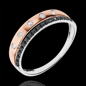 Edenly Ring Zauberwelt - SternkrÃ¶nchen - Kleines Modell - Rotgold, weiÃŸe und