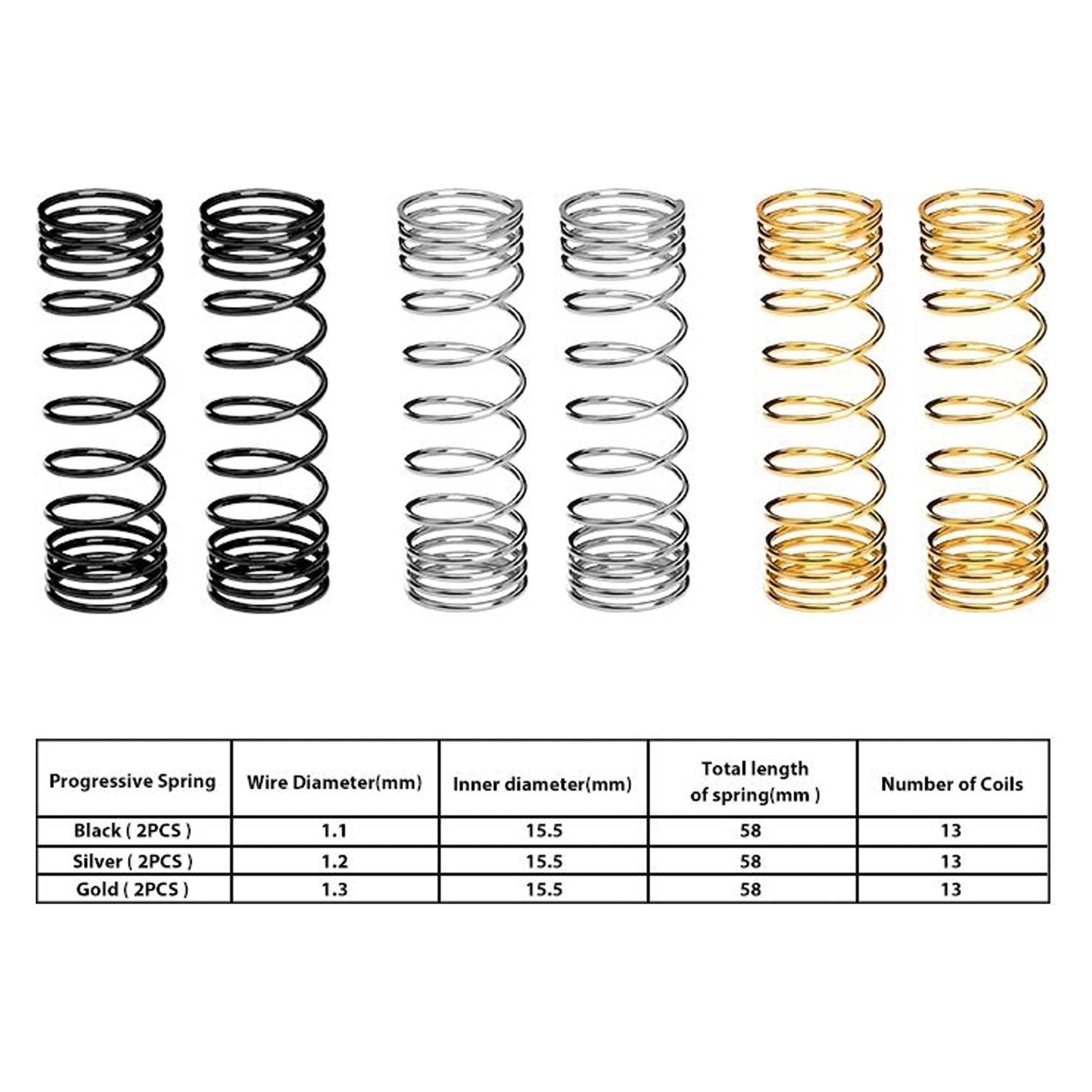 GPM Dämpfer-Federset progressiv TRX MiniMaxx/Mini-XRT (GPMTXMM087SPBKSGD)