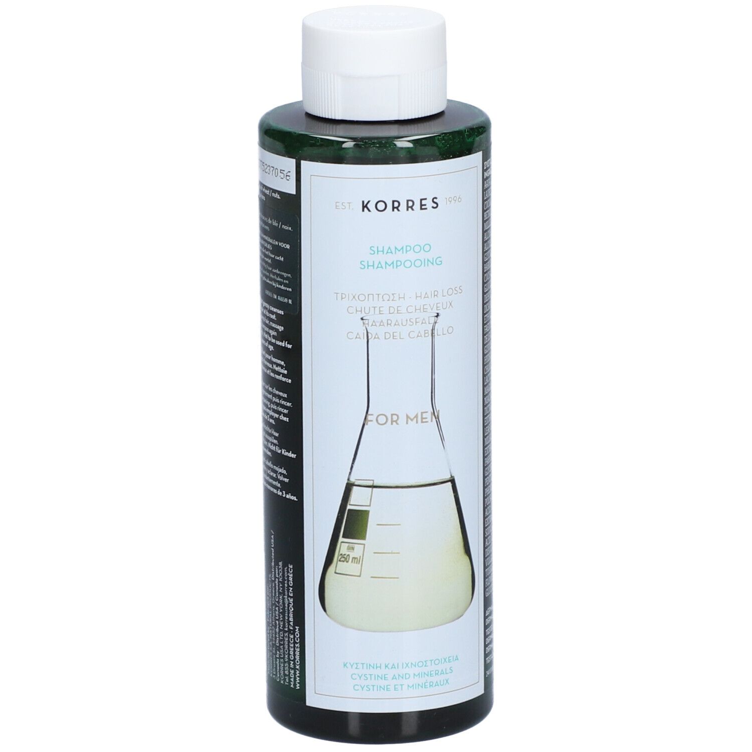 Korres KH Cystine & Mineralen Haarverlies Mannen 250 ml Shampoo