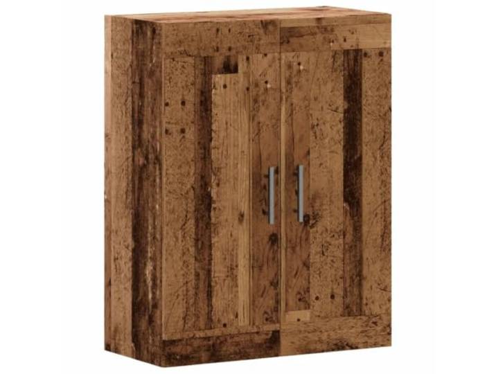 Eleganter Wandschrank aus Holz, 69,5 x 34 x 90 cm, platzsparend, zeitloses Design, aus Altholz, 02_0051144