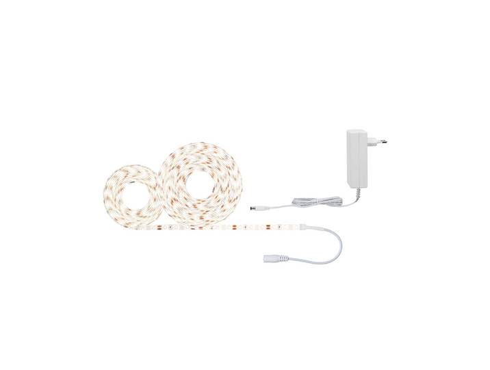 Paulmann SimpLED Strip Set, 20 W, warmweiß, 7,5 m, weiß / opal, für Wohn- / Esszimmer, Kunststoff, Modern
