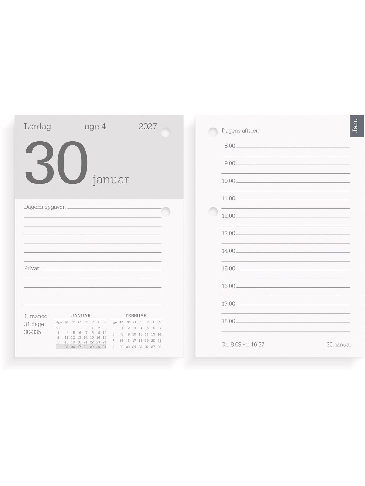 Mayland Blokkalender REFILL 2027