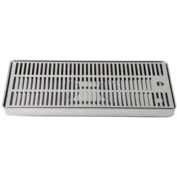 BieTal® Tropfschale Tropfkasten Edelstahl Lochplatte Aufbau Theke Bar 30x18cm