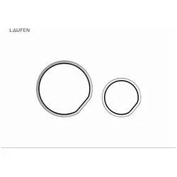 Laufen, Zubehör Sanitärinstallation, Lis tryk aw105 hvid - betjeningsplade aw105 duoskyl