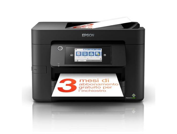 EPSON WorkForce Pro WF-4820DWF 4-in-1 printer – dubbelzijdig afdrukken, scannen, kopiëren, faxen, wifi direct, ethernet, 25 ppm zwart/12 ppm kleur, PrecisionCore, mobiel, compact