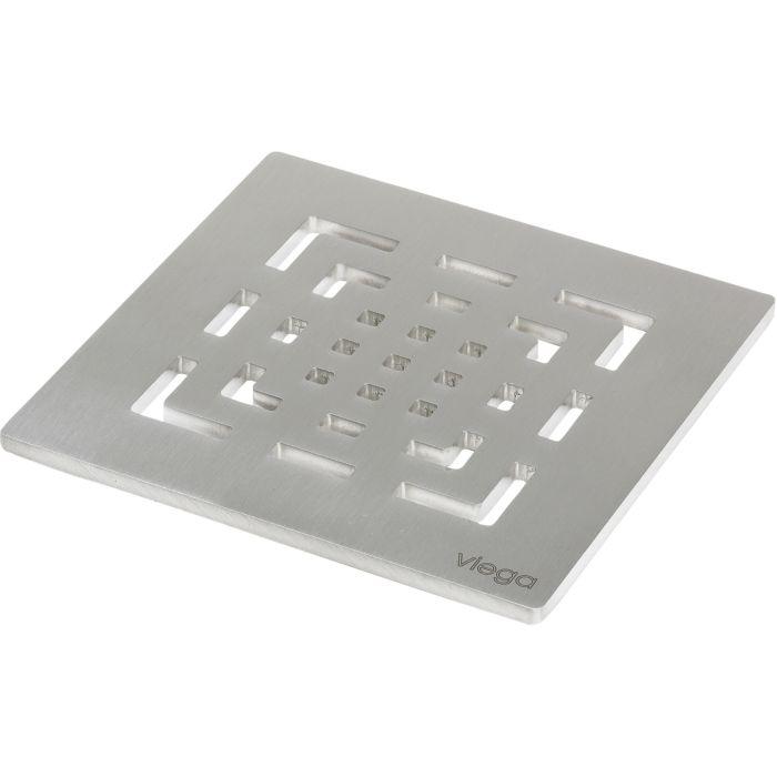Viega Advantix Rost 492335 Visign RS2, 143 x 143 mm, Edelstahl massiv