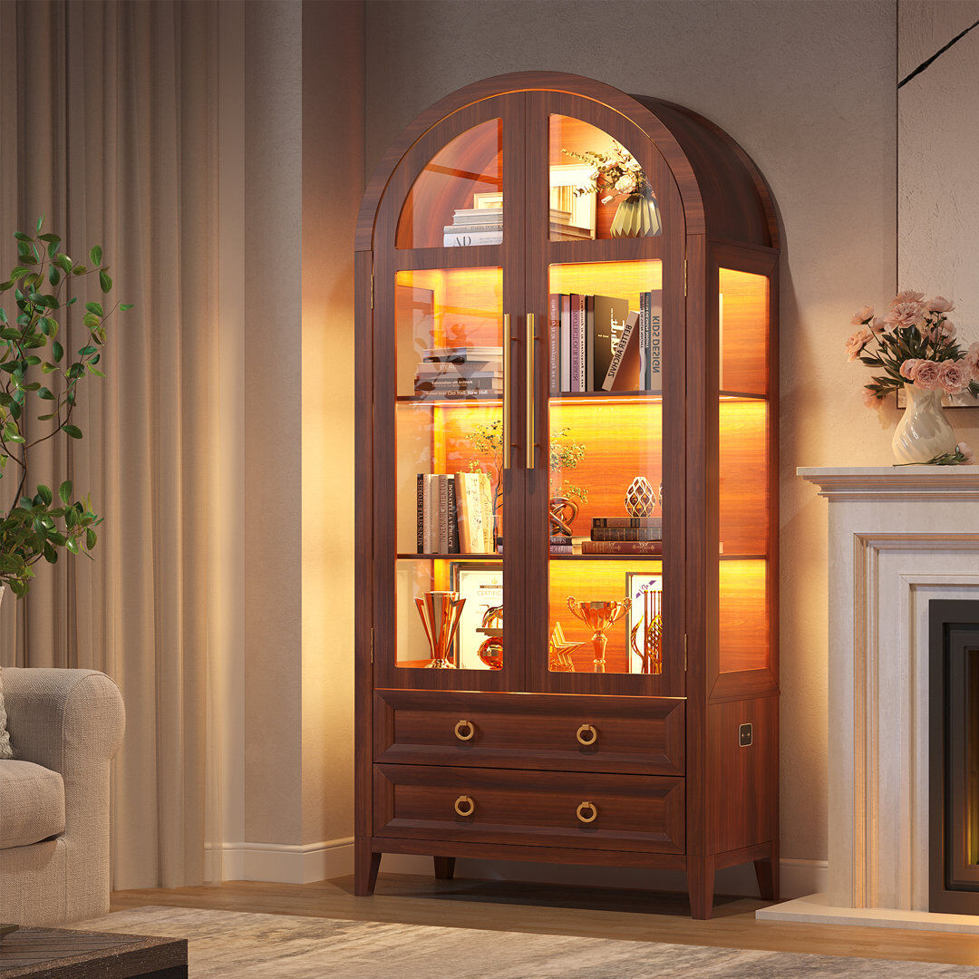 Blue Elephant 2 -Door 2 -Drawer Filing Storage Cabinet Brown 180cm H X 80cm W X 40cm D