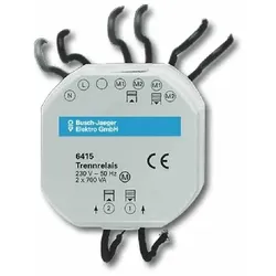 Busch-Jaeger JALOUSIECONTROL II Trennrelais Jalousie, Unterputz/Aufputz, 2mot, Zentraleingang, 230V, 3A