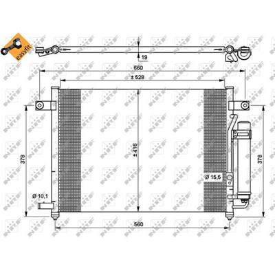 NRF Kondensator, Klimaanlage EASY FIT 35767 für DAEWOO