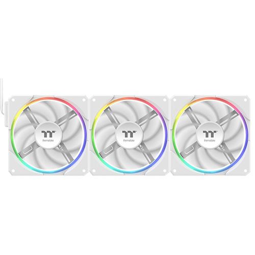 120x120x25mm Thermaltake TS120 EX RGB White 3er-Pack Fan White