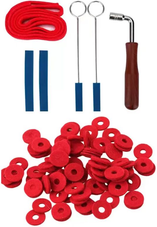 INF Kit d'accordage de piano avec sourdines, marteau d'accordage et bandes de feutre