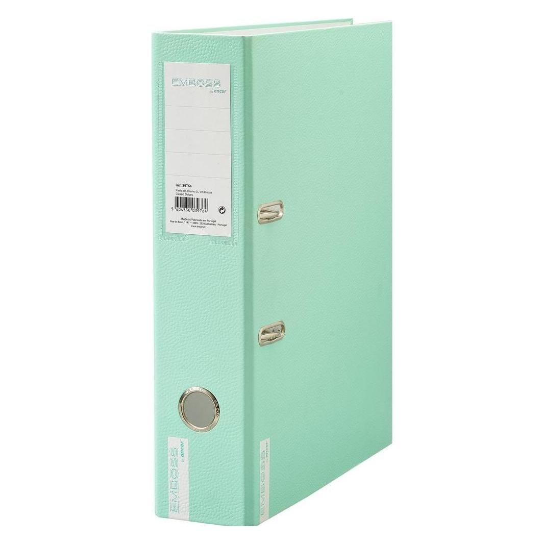 Ancor A4 Lever Arch File 8cm EMBOSS Green (A4, 80 mm) (84771)