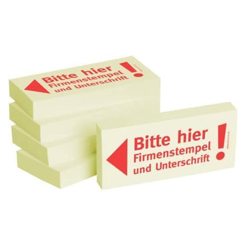 Bizstix Notiz 'Firmenstempel' 75x35mm (35 x 75 mm) (1301010125)