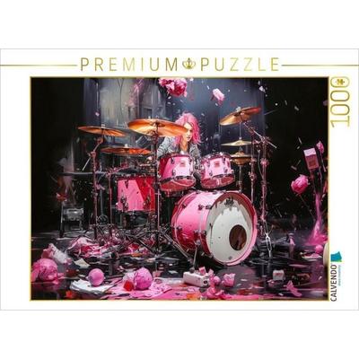 CALVENDO Puzzle Das Schlagzeugsolo, Gipfel der Verzierung und Betonung | 1000 Teile Lege-Größe 64x48cm Foto-Puzzle für glückliche Stunden