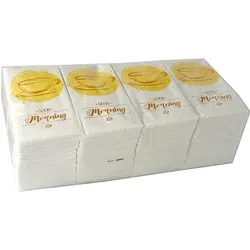 PAPSTAR 250 Servietten, 3-lagig 1/8-Falz 33 cm x 33 cm "Good Morning"