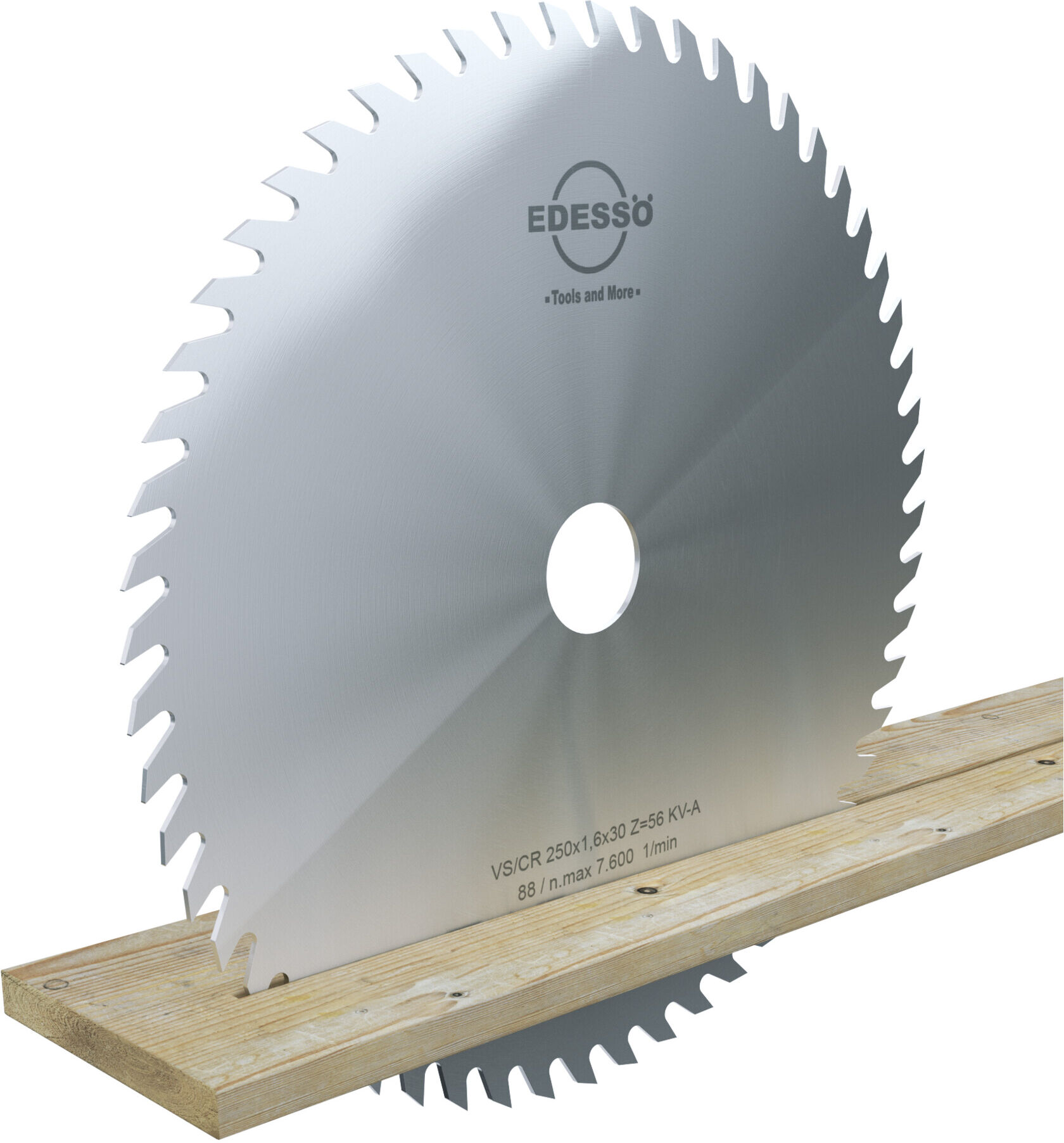 EDESSÖ Vollstahl VS Bau-Kreissägeblatt CR / Zahnform A - KV normale Stärke, VS/CR 400x2,0x30 Z=56 KV-A (60040030)