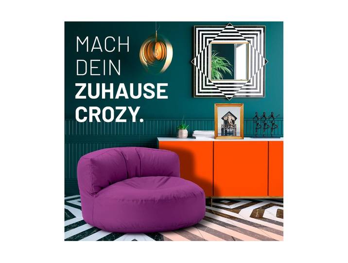 Sitzsack LUMALAND 320 l , lila, B:90cm H:90cm T:50cm, Sitzsäcke, Sitzsack