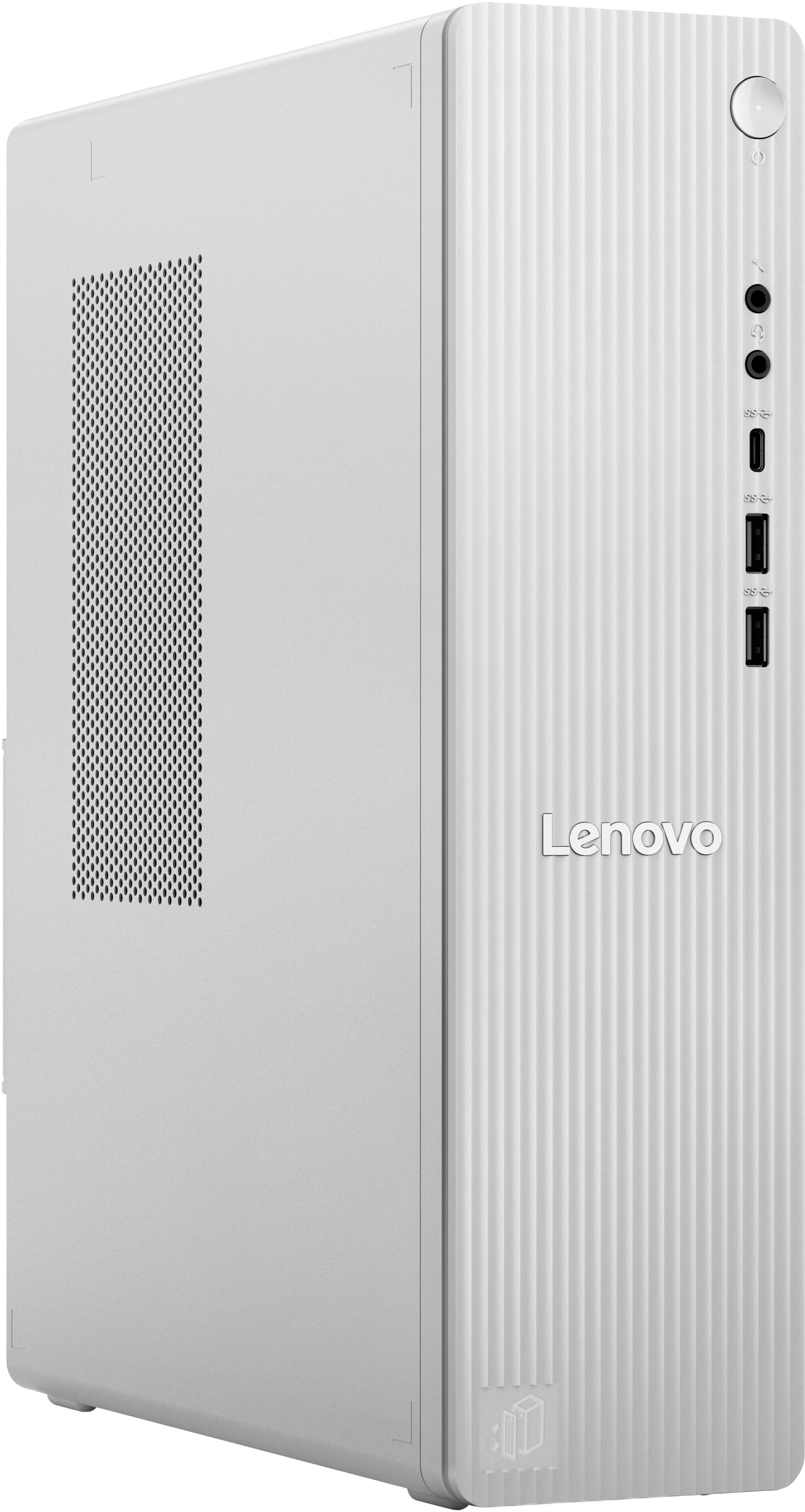 IBM PC "IdeaCentre Tower 08AKP10", weiß (cloud grau), Microsoft Windows 11 Home, Radeon 820M, 16 GB RAM 512 GB SSD, Desktop-PCs, PC