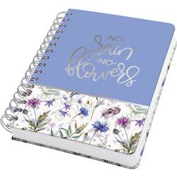 Sigel Jolie Misty Meadows JN619 Spiral-Notizbuch Punktraster Violett, Blau, Grün 120 Blatt DIN A5