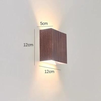 Useful Little Things Creative Wood LED Up And Down Wall Lamp For Artistic Entrances, Stairs, And Balconies a2 white Light