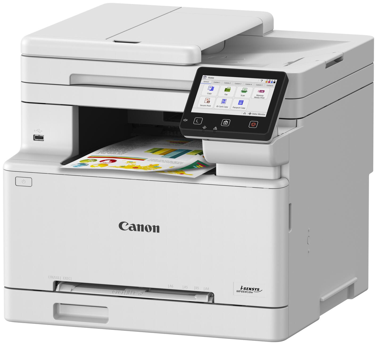 Canon i-SENSYS MF664Cdw Farblaser-Multifunktionsdrucker 6928C008