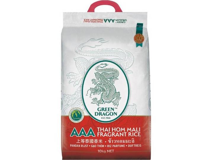 Groene Draak Geurende Thaise Jasmijnrijst 10 kg Thaise Hom Mali AAA