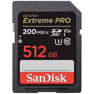 SanDisk Extreme PRO SDXC-Karte 512GB Class 10 UHS-I stoßsicher, Wasserdicht