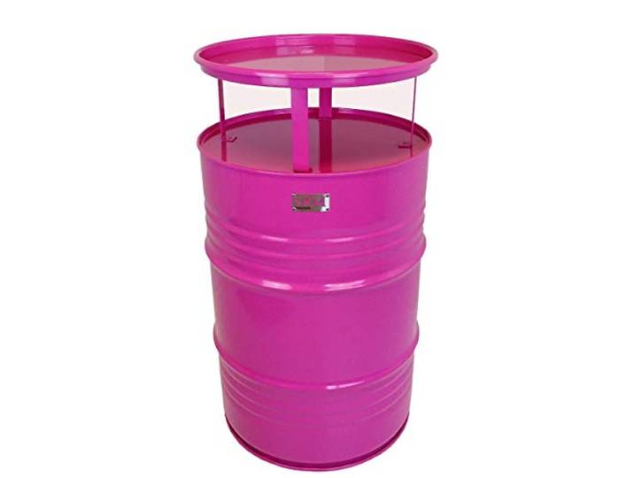 Fassmöbel Stehtisch Bistrotisch Tisch Design Partytisch Pink Ø 57cm Höhe 108cm / Glatter Glanz - Pflegeleichte Oberfläche
