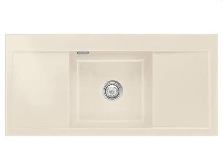 Systemceram Mera Middle Magnolie Keramikspüle Excenterbetätigung