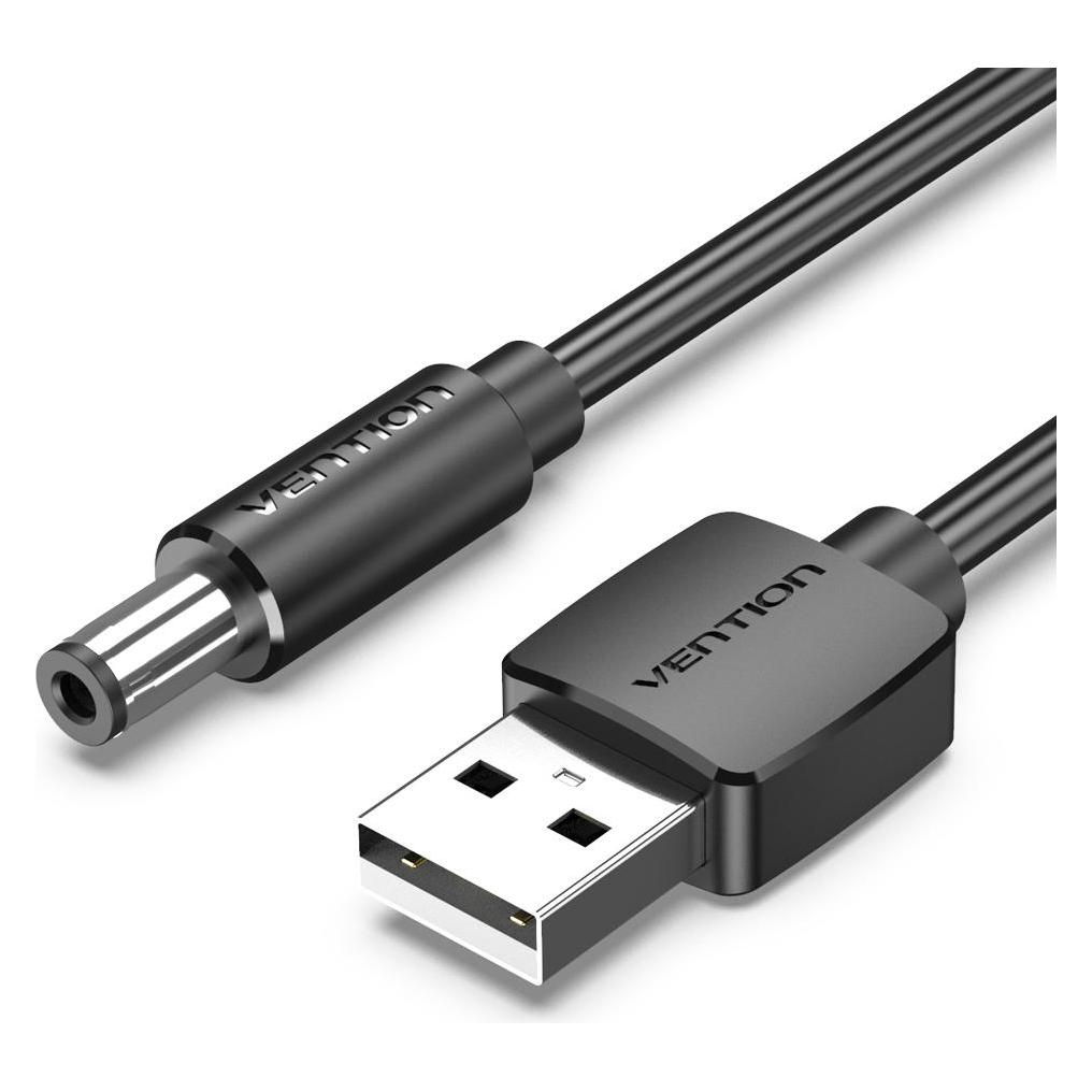 Vention USB to DC 5.5mm Power Cable 1m CEYBF (black) (1 m) (CEYBF)
