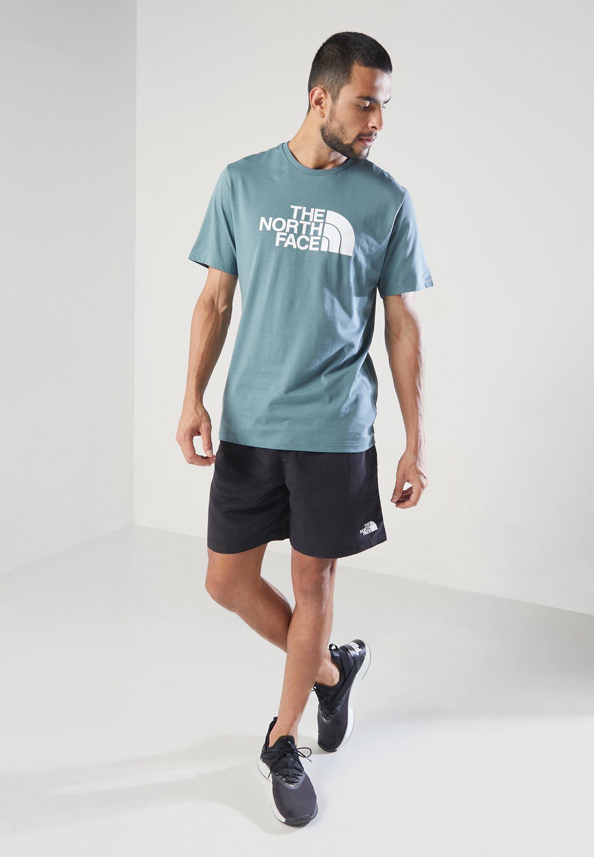 The North Face Heren T-shirt SS Easy Tee Stormblauw