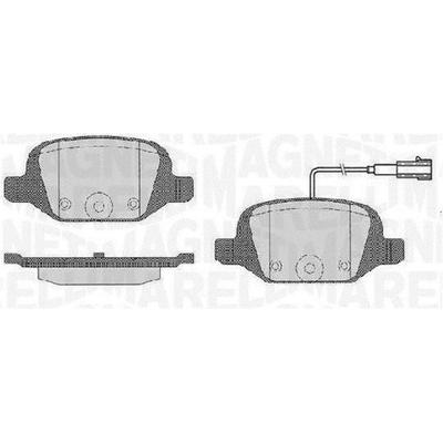 MAGNETI MARELLI Bremsbelagsatz, Scheibenbremse 363916060503 für Fiat