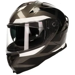 Vito Presto, Integralhelm - Grau/Schwarz/Weiß - XL