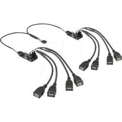 DELOCK 61072 - USB Kabelhub  480 Mb/s, 8-Port, 30 + 20 cm