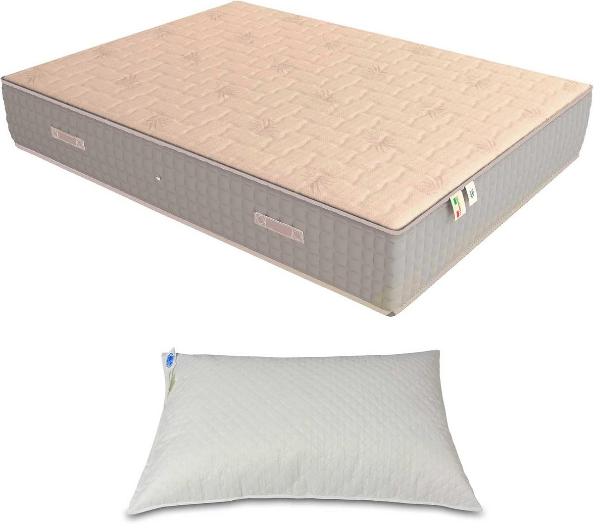Merkloos Traagschuim Matras met Pocketveren voor Volwassenen 90x200 cm