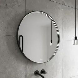 Nimco LED Spiegel mit zwei Touch-Sensoren 90 cm schwarz ZPC 31003RVX-90
