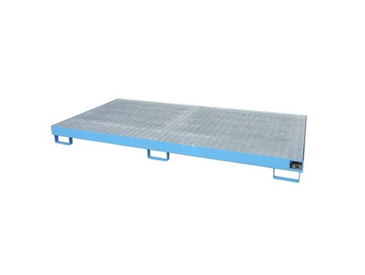 Bauer Regal-Bodenwanne 246 l Auffangvolumen Lichtblau RAL 5012
