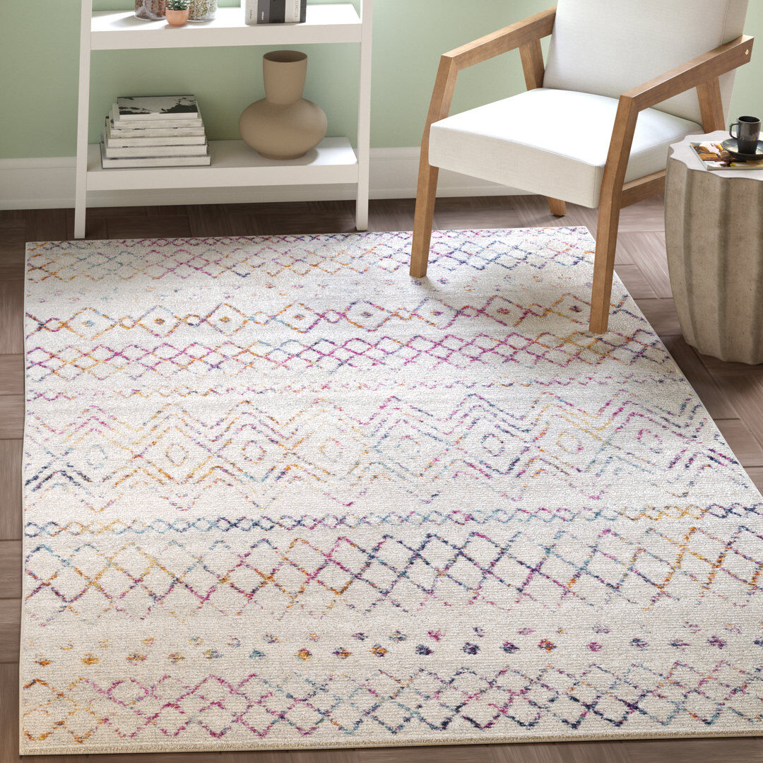 Mistana Desma Ivory/Multicolor Rug Ivory Rectangle 201 x 279 cm