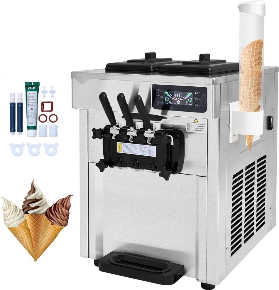 Eismaschine - Italienische Eismaschine - 3 Geschmacksrichtungen - 18-28 l/h
