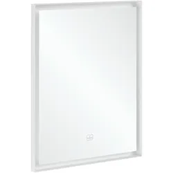 Villeroy & Boch Subway 3.0 Spiegel, 600x750 mm, White Matt, mit dimmbarer LED-Beleuchtung