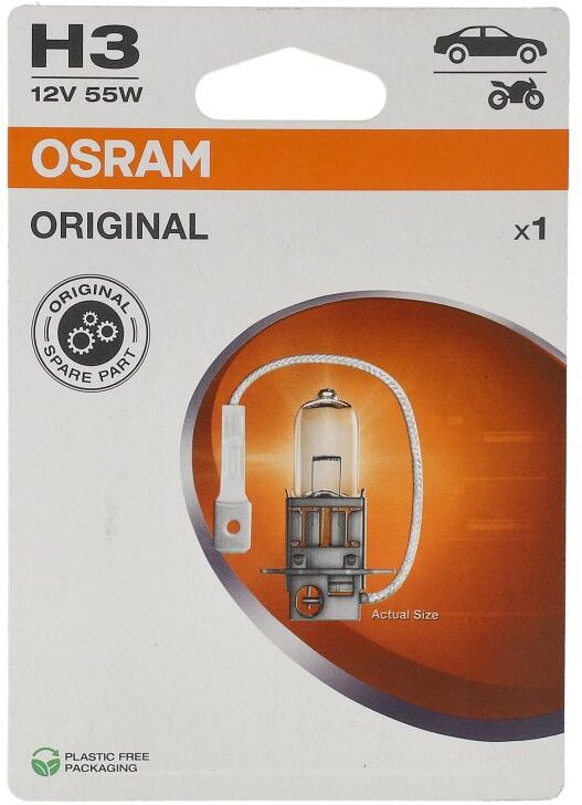 Ams-Osram Ampoule à incandescence OSRAM Standard H3 12V, 55W, 1 Pièce