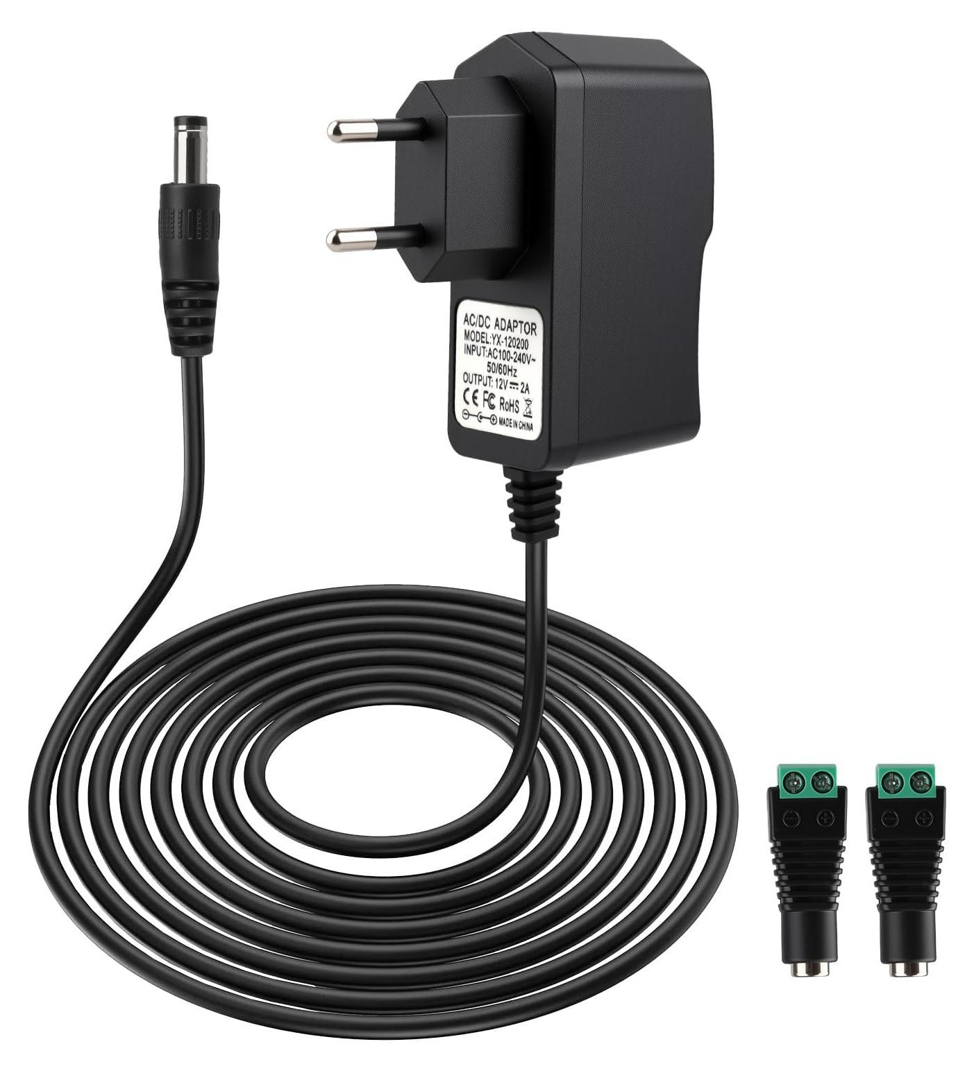 Selius 12V 2A voedingsadapter voor ledstrips en laagspanningsapparaten