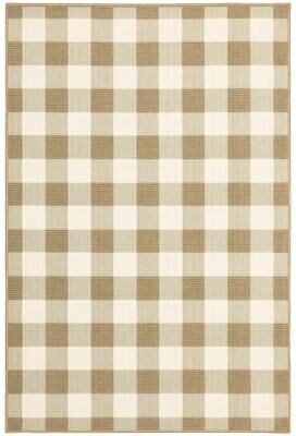 The Gray Barn Style Haven Gingham Check Indoor/Outdoor Area Rug..