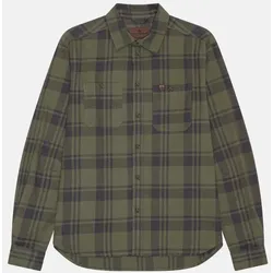 PINE FLANELLHEMD - 1-Pack - Dunkelgrün - XL