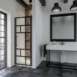 Schulte  ExpressPlus  Dusche  Drehtür  in  Nische  Alexa  Style  2.0  80x192  cm  Mattschwarz  Dekor  Atelier  1  Mattschwarz