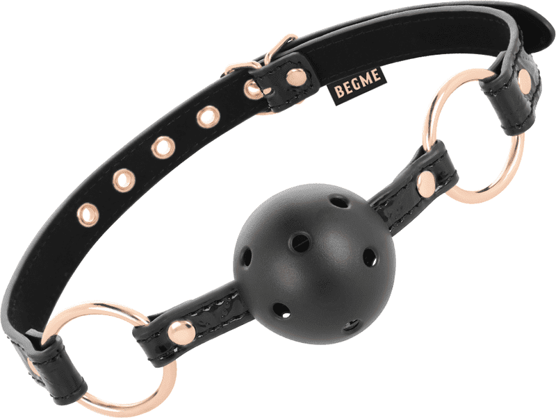 Begme black edition Bâillon gag cuir vegan