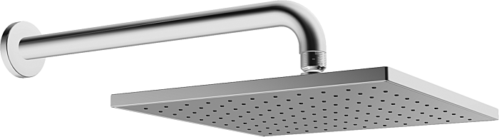 Kopfbrause Hansaviva 44260340  chrom, 250 x 250 mm, Anti-Kalk, Brausearm 350 mm