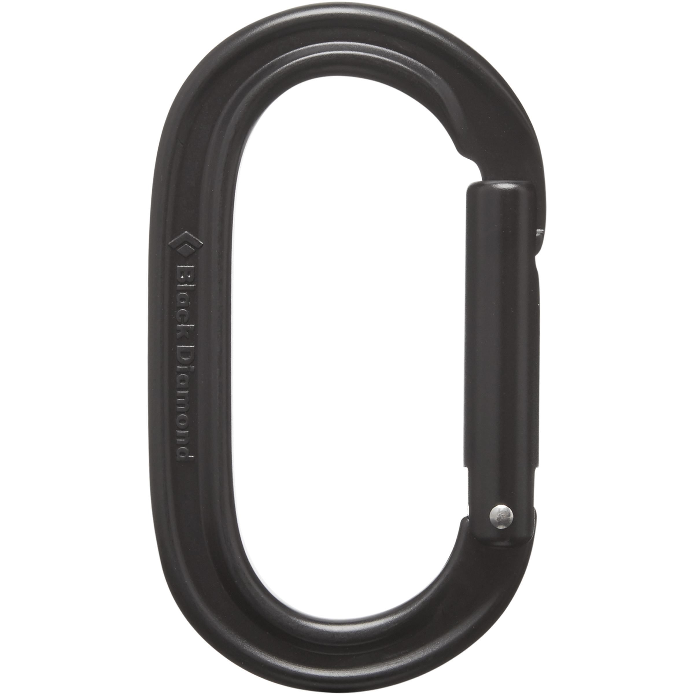 Black Diamond Oval Keylock Karabiner Karabiner schwarz Alpinklettern