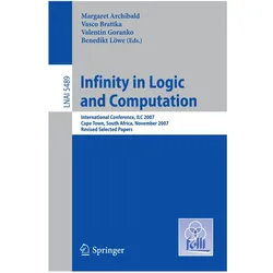 Infinity in Logic and Computation, Fachbücher von Benedikt Löwe, Margaret Archibald, Vasco Brattka, Valentin Goranko