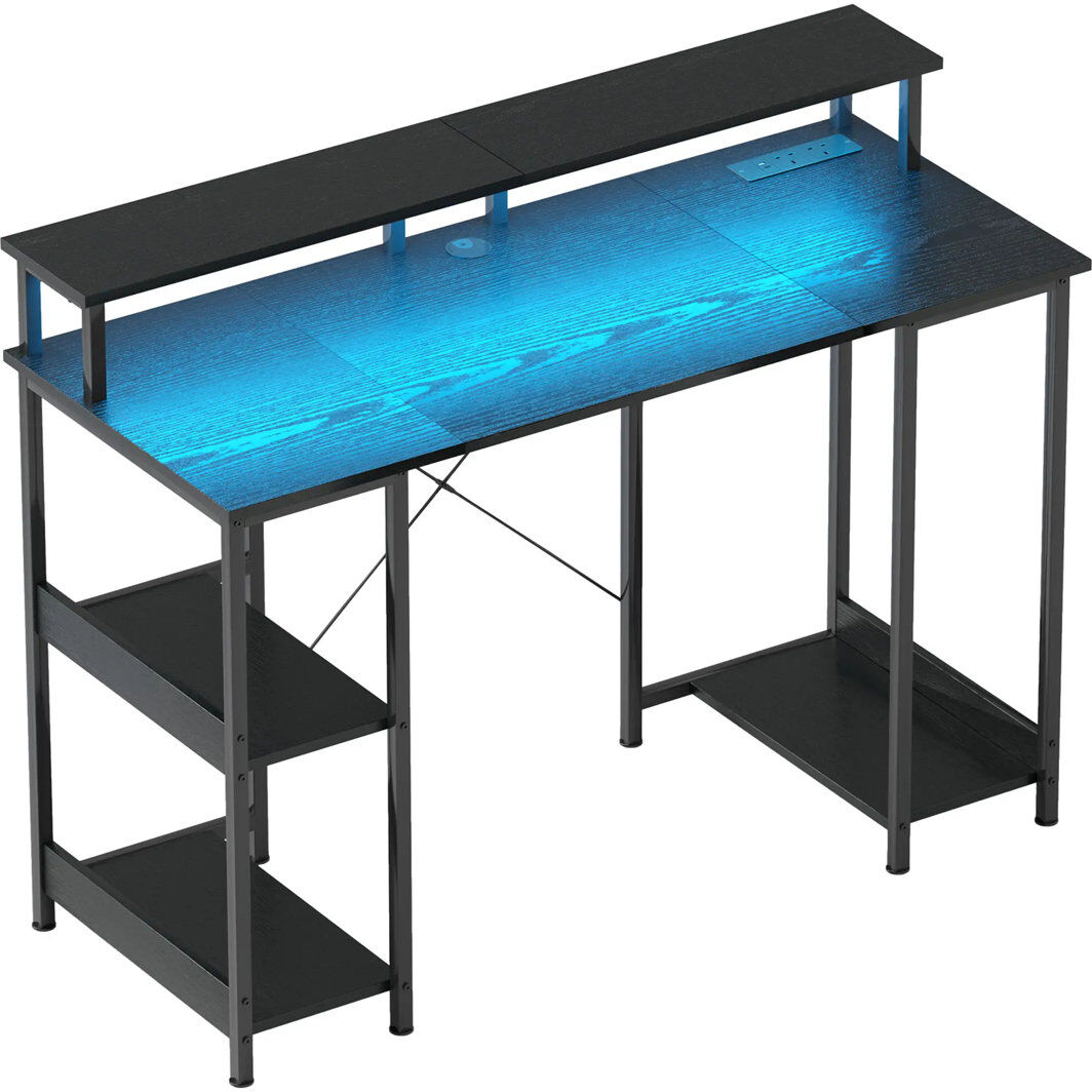 Metro Steel Computer Desk Black 75cm H X 120cm W X 50cm D